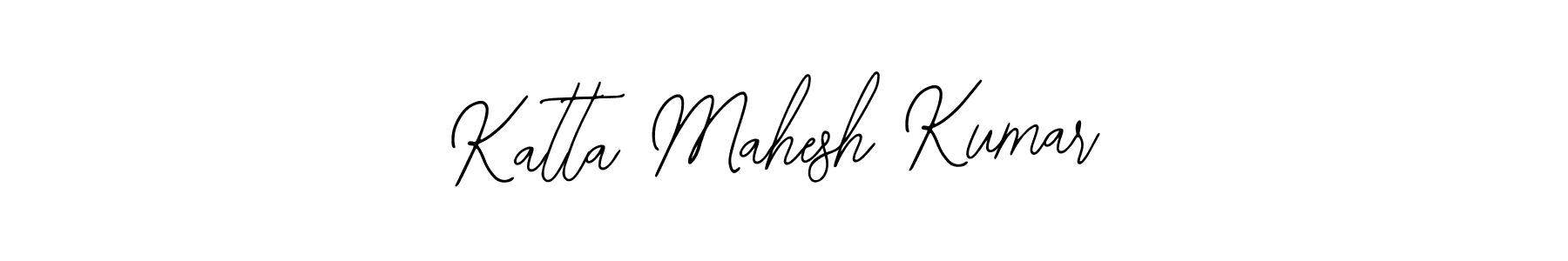 How to make Katta Mahesh Kumar name signature. Use Bearetta-2O07w style for creating short signs online. This is the latest handwritten sign. Katta Mahesh Kumar signature style 12 images and pictures png