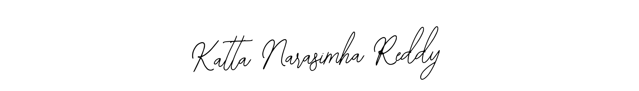 Create a beautiful signature design for name Katta Narasimha Reddy. With this signature (Bearetta-2O07w) fonts, you can make a handwritten signature for free. Katta Narasimha Reddy signature style 12 images and pictures png