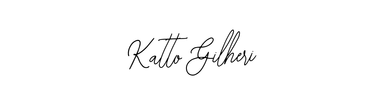 Use a signature maker to create a handwritten signature online. With this signature software, you can design (Bearetta-2O07w) your own signature for name Katto Gilheri. Katto Gilheri signature style 12 images and pictures png