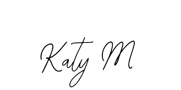 How to make Katy M name signature. Use Bearetta-2O07w style for creating short signs online. This is the latest handwritten sign. Katy M signature style 12 images and pictures png