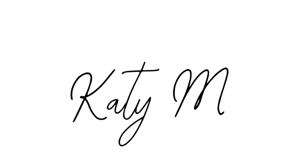 How to make Katy M name signature. Use Bearetta-2O07w style for creating short signs online. This is the latest handwritten sign. Katy M signature style 12 images and pictures png