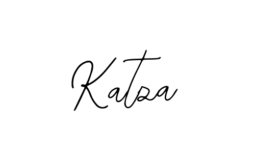 How to make Katza signature? Bearetta-2O07w is a professional autograph style. Create handwritten signature for Katza name. Katza signature style 12 images and pictures png
