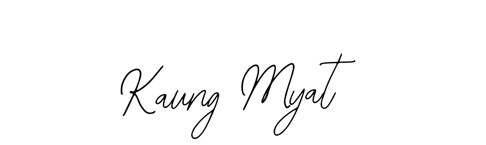 Bearetta-2O07w is a professional signature style that is perfect for those who want to add a touch of class to their signature. It is also a great choice for those who want to make their signature more unique. Get Kaung Myat name to fancy signature for free. Kaung Myat signature style 12 images and pictures png