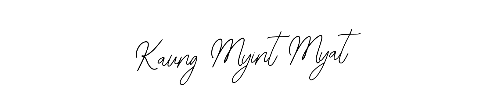 Bearetta-2O07w is a professional signature style that is perfect for those who want to add a touch of class to their signature. It is also a great choice for those who want to make their signature more unique. Get Kaung Myint Myat name to fancy signature for free. Kaung Myint Myat signature style 12 images and pictures png