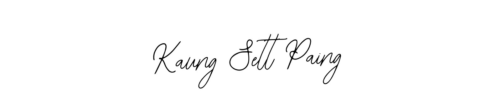 You should practise on your own different ways (Bearetta-2O07w) to write your name (Kaung Sett Paing) in signature. don't let someone else do it for you. Kaung Sett Paing signature style 12 images and pictures png