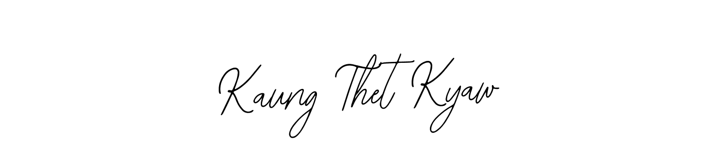 This is the best signature style for the Kaung Thet Kyaw name. Also you like these signature font (Bearetta-2O07w). Mix name signature. Kaung Thet Kyaw signature style 12 images and pictures png