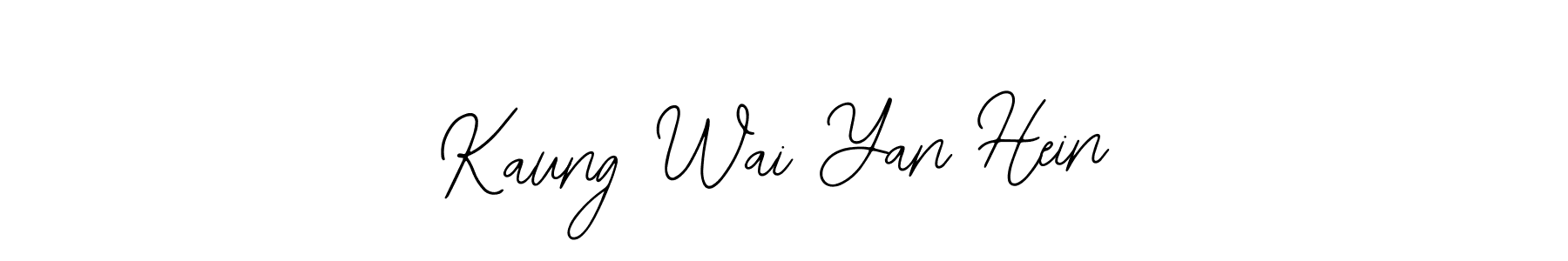 How to Draw Kaung Wai Yan Hein signature style? Bearetta-2O07w is a latest design signature styles for name Kaung Wai Yan Hein. Kaung Wai Yan Hein signature style 12 images and pictures png