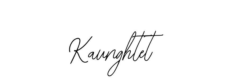 How to make Kaunghtet name signature. Use Bearetta-2O07w style for creating short signs online. This is the latest handwritten sign. Kaunghtet signature style 12 images and pictures png