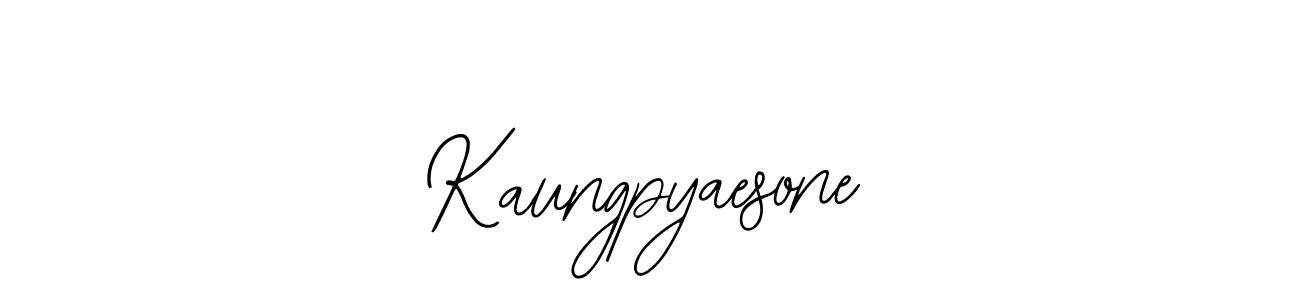 How to make Kaungpyaesone signature? Bearetta-2O07w is a professional autograph style. Create handwritten signature for Kaungpyaesone name. Kaungpyaesone signature style 12 images and pictures png