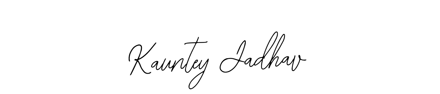 Design your own signature with our free online signature maker. With this signature software, you can create a handwritten (Bearetta-2O07w) signature for name Kauntey Jadhav. Kauntey Jadhav signature style 12 images and pictures png