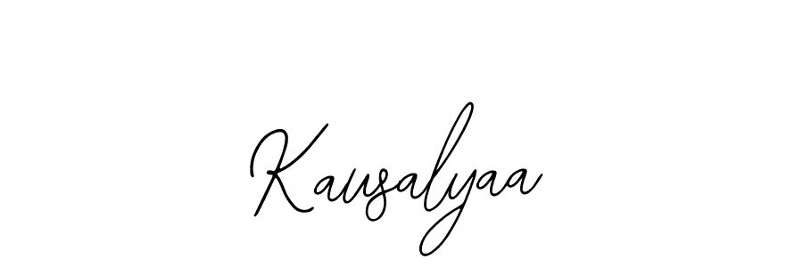 Use a signature maker to create a handwritten signature online. With this signature software, you can design (Bearetta-2O07w) your own signature for name Kausalyaa. Kausalyaa signature style 12 images and pictures png