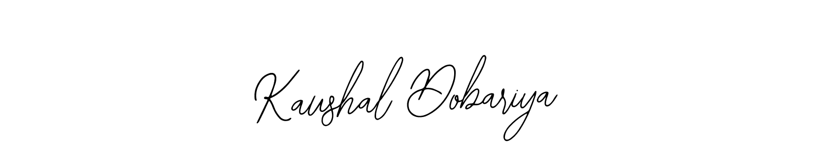 How to make Kaushal Dobariya name signature. Use Bearetta-2O07w style for creating short signs online. This is the latest handwritten sign. Kaushal Dobariya signature style 12 images and pictures png