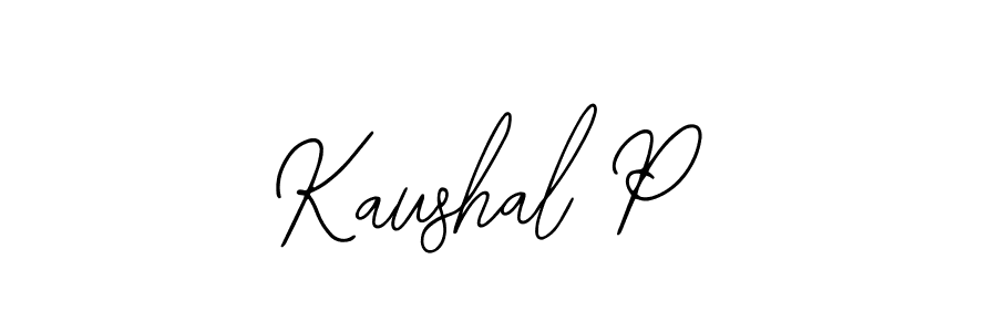 Kaushal P stylish signature style. Best Handwritten Sign (Bearetta-2O07w) for my name. Handwritten Signature Collection Ideas for my name Kaushal P. Kaushal P signature style 12 images and pictures png