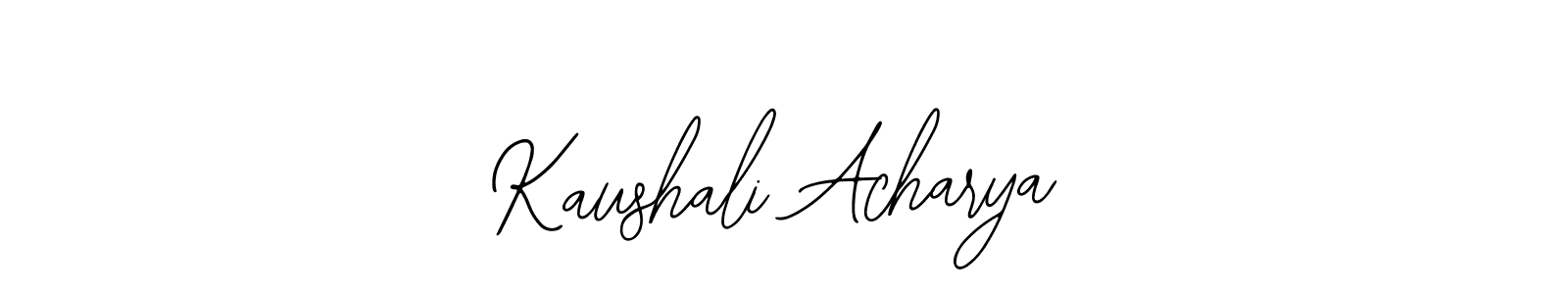 Also we have Kaushali Acharya name is the best signature style. Create professional handwritten signature collection using Bearetta-2O07w autograph style. Kaushali Acharya signature style 12 images and pictures png