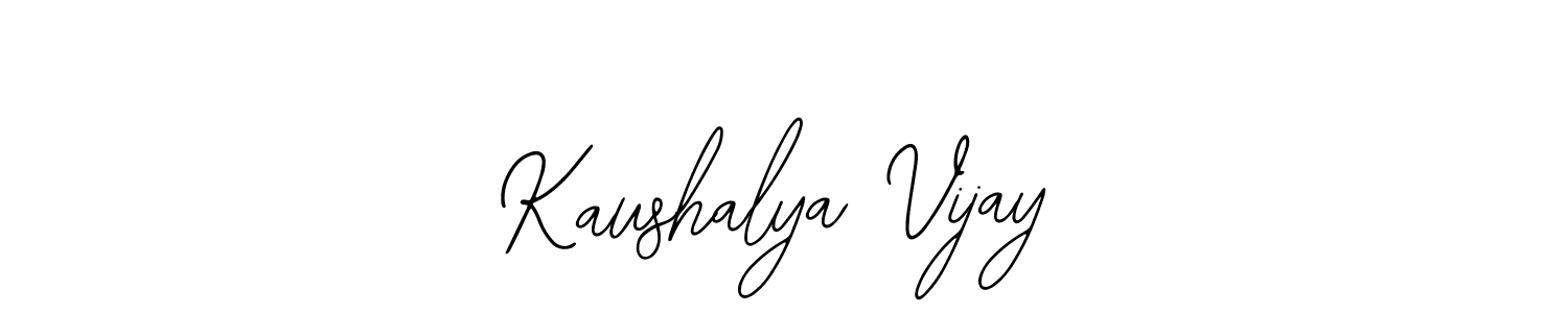 Also we have Kaushalya Vijay name is the best signature style. Create professional handwritten signature collection using Bearetta-2O07w autograph style. Kaushalya Vijay signature style 12 images and pictures png