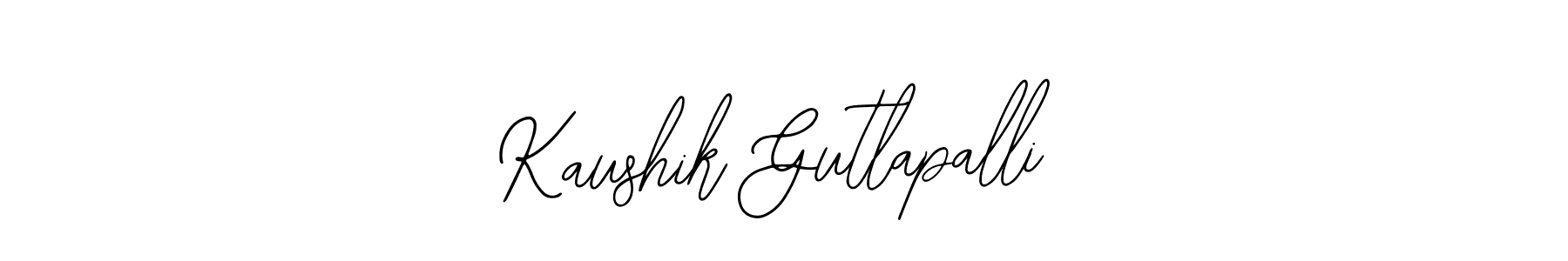 Also we have Kaushik Gutlapalli name is the best signature style. Create professional handwritten signature collection using Bearetta-2O07w autograph style. Kaushik Gutlapalli signature style 12 images and pictures png