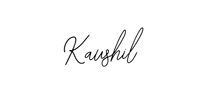 Use a signature maker to create a handwritten signature online. With this signature software, you can design (Bearetta-2O07w) your own signature for name Kaushil. Kaushil signature style 12 images and pictures png