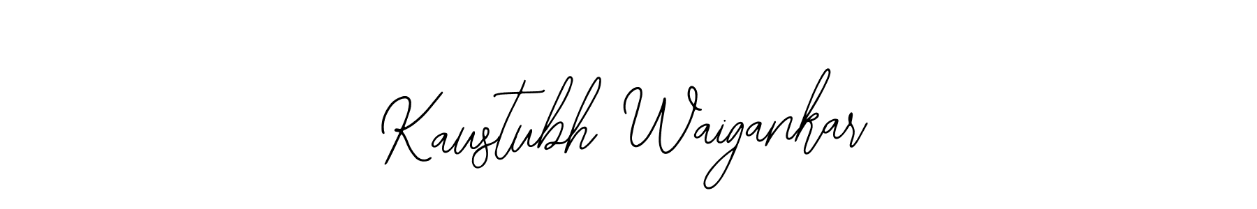 How to make Kaustubh Waigankar name signature. Use Bearetta-2O07w style for creating short signs online. This is the latest handwritten sign. Kaustubh Waigankar signature style 12 images and pictures png