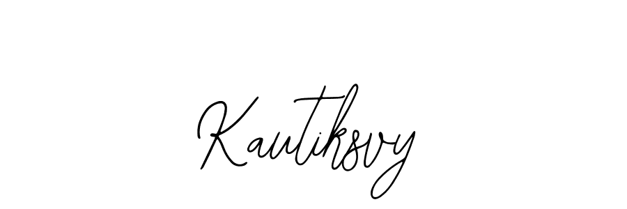 How to make Kautiksvy name signature. Use Bearetta-2O07w style for creating short signs online. This is the latest handwritten sign. Kautiksvy signature style 12 images and pictures png