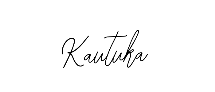 Use a signature maker to create a handwritten signature online. With this signature software, you can design (Bearetta-2O07w) your own signature for name Kautuka. Kautuka signature style 12 images and pictures png