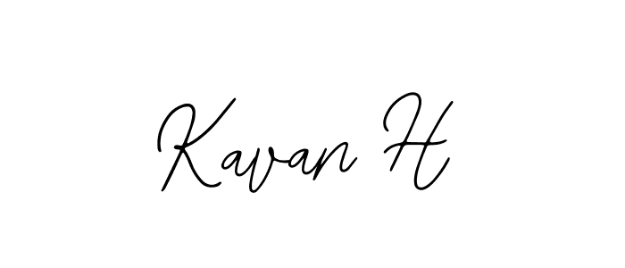 Similarly Bearetta-2O07w is the best handwritten signature design. Signature creator online .You can use it as an online autograph creator for name Kavan H. Kavan H signature style 12 images and pictures png