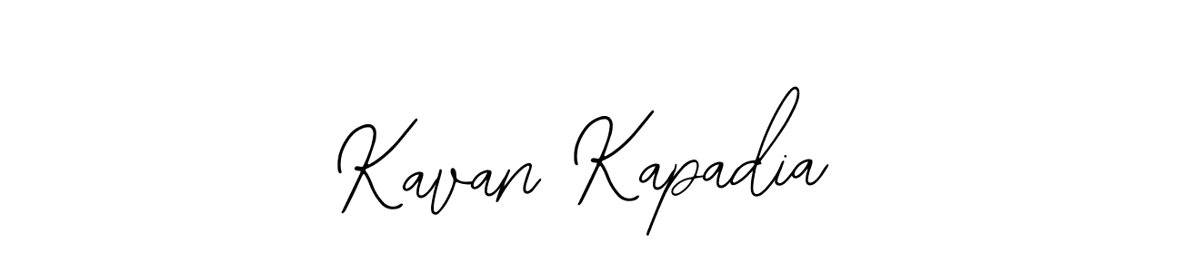 How to make Kavan Kapadia name signature. Use Bearetta-2O07w style for creating short signs online. This is the latest handwritten sign. Kavan Kapadia signature style 12 images and pictures png