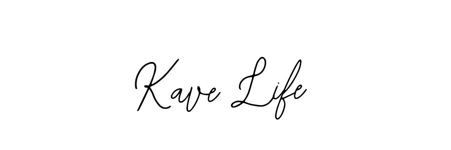 Use a signature maker to create a handwritten signature online. With this signature software, you can design (Bearetta-2O07w) your own signature for name Kave Life. Kave Life signature style 12 images and pictures png