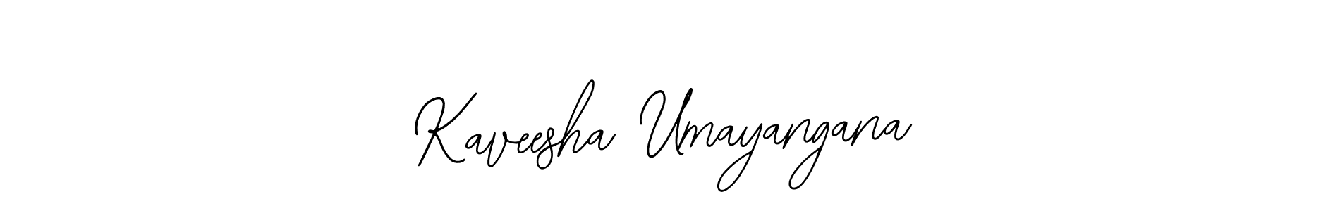 Design your own signature with our free online signature maker. With this signature software, you can create a handwritten (Bearetta-2O07w) signature for name Kaveesha Umayangana. Kaveesha Umayangana signature style 12 images and pictures png