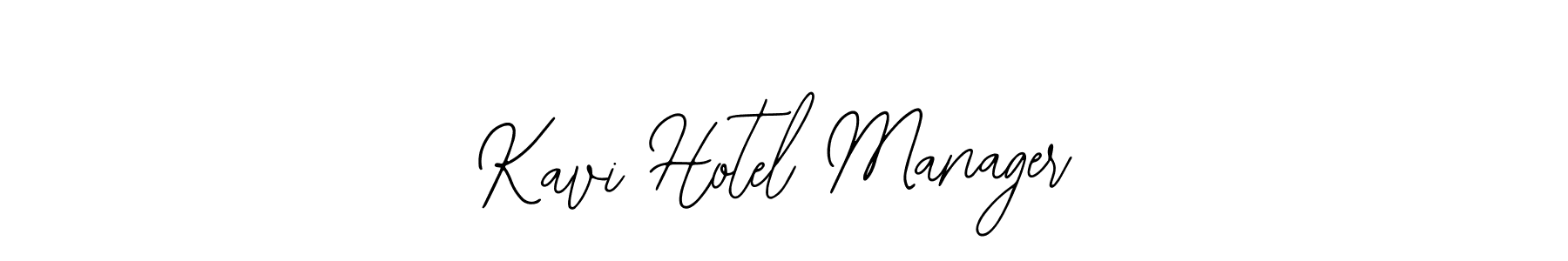 Make a beautiful signature design for name Kavi Hotel Manager. With this signature (Bearetta-2O07w) style, you can create a handwritten signature for free. Kavi Hotel Manager signature style 12 images and pictures png