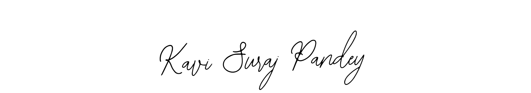 You should practise on your own different ways (Bearetta-2O07w) to write your name (Kavi Suraj Pandey) in signature. don't let someone else do it for you. Kavi Suraj Pandey signature style 12 images and pictures png