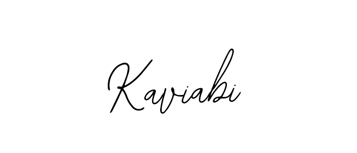 You should practise on your own different ways (Bearetta-2O07w) to write your name (Kaviabi) in signature. don't let someone else do it for you. Kaviabi signature style 12 images and pictures png
