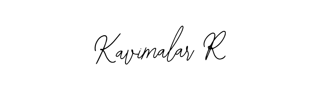 Use a signature maker to create a handwritten signature online. With this signature software, you can design (Bearetta-2O07w) your own signature for name Kavimalar R. Kavimalar R signature style 12 images and pictures png