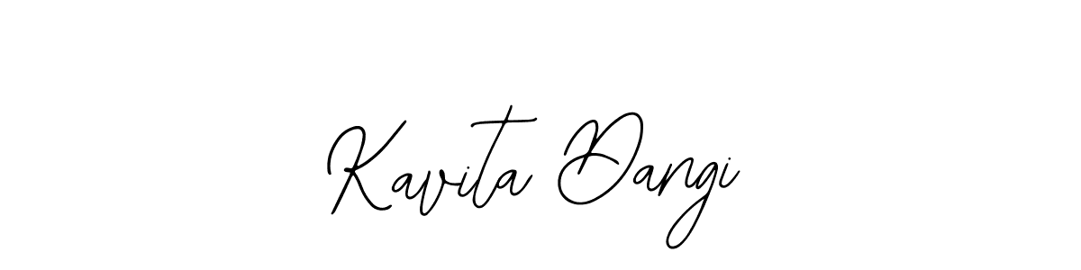 Also we have Kavita Dangi name is the best signature style. Create professional handwritten signature collection using Bearetta-2O07w autograph style. Kavita Dangi signature style 12 images and pictures png