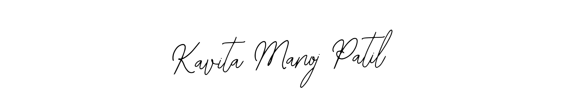 Bearetta-2O07w is a professional signature style that is perfect for those who want to add a touch of class to their signature. It is also a great choice for those who want to make their signature more unique. Get Kavita Manoj Patil name to fancy signature for free. Kavita Manoj Patil signature style 12 images and pictures png