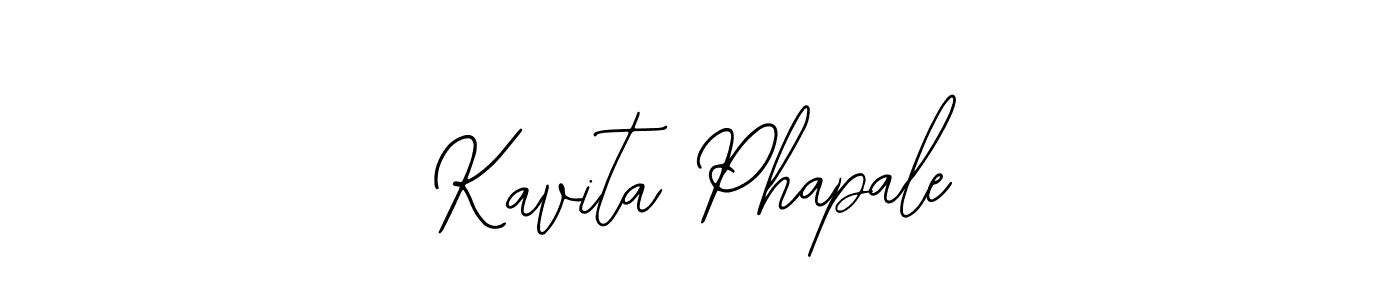 How to make Kavita Phapale name signature. Use Bearetta-2O07w style for creating short signs online. This is the latest handwritten sign. Kavita Phapale signature style 12 images and pictures png