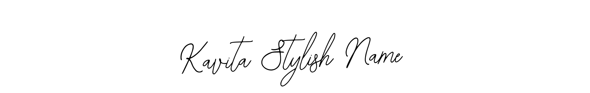 Design your own signature with our free online signature maker. With this signature software, you can create a handwritten (Bearetta-2O07w) signature for name Kavita Stylish Name. Kavita Stylish Name signature style 12 images and pictures png