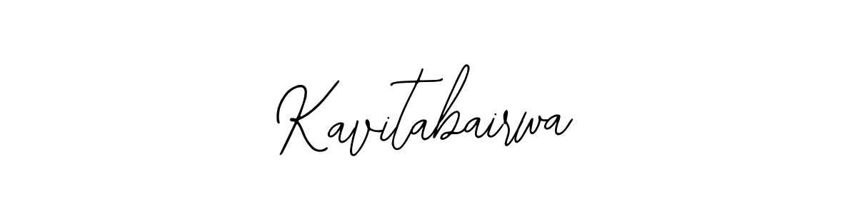 Design your own signature with our free online signature maker. With this signature software, you can create a handwritten (Bearetta-2O07w) signature for name Kavitabairwa. Kavitabairwa signature style 12 images and pictures png