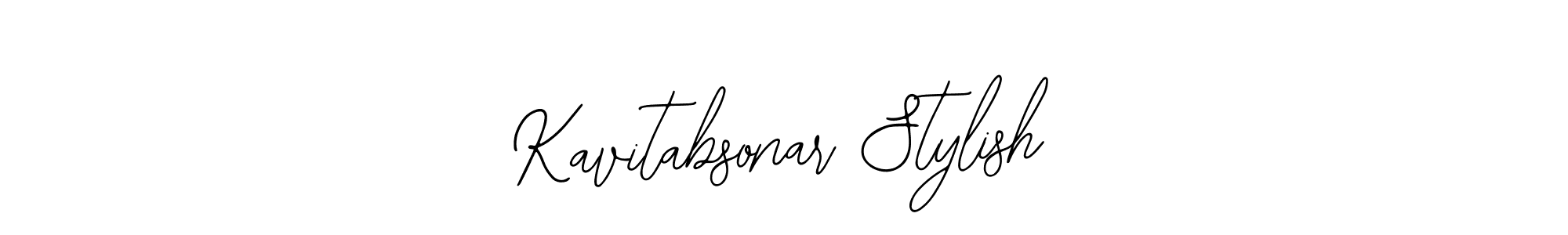 Make a short Kavitabsonar Stylish signature style. Manage your documents anywhere anytime using Bearetta-2O07w. Create and add eSignatures, submit forms, share and send files easily. Kavitabsonar Stylish signature style 12 images and pictures png