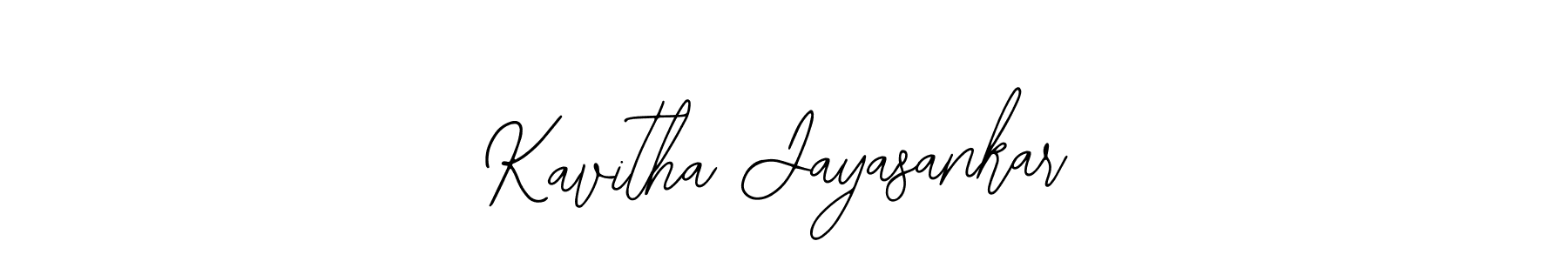 Use a signature maker to create a handwritten signature online. With this signature software, you can design (Bearetta-2O07w) your own signature for name Kavitha Jayasankar. Kavitha Jayasankar signature style 12 images and pictures png