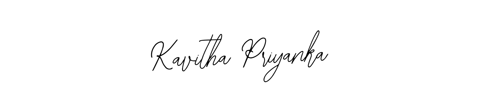 Similarly Bearetta-2O07w is the best handwritten signature design. Signature creator online .You can use it as an online autograph creator for name Kavitha Priyanka. Kavitha Priyanka signature style 12 images and pictures png
