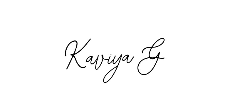 Also we have Kaviya G name is the best signature style. Create professional handwritten signature collection using Bearetta-2O07w autograph style. Kaviya G signature style 12 images and pictures png