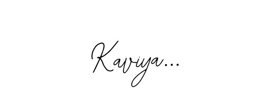 Use a signature maker to create a handwritten signature online. With this signature software, you can design (Bearetta-2O07w) your own signature for name Kaviya.... Kaviya... signature style 12 images and pictures png