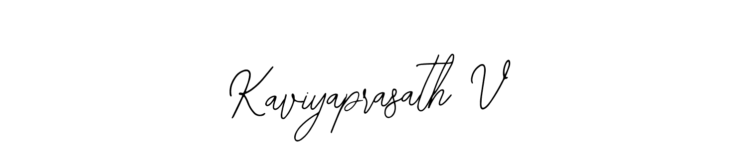 Make a beautiful signature design for name Kaviyaprasath V. With this signature (Bearetta-2O07w) style, you can create a handwritten signature for free. Kaviyaprasath V signature style 12 images and pictures png