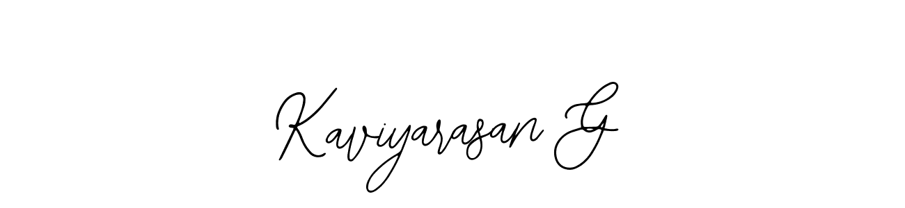 Make a beautiful signature design for name Kaviyarasan G. With this signature (Bearetta-2O07w) style, you can create a handwritten signature for free. Kaviyarasan G signature style 12 images and pictures png