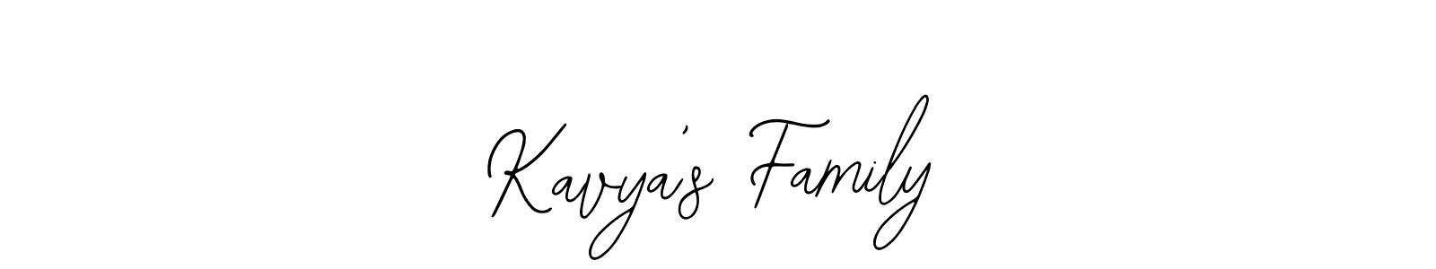 How to make Kavya’s Family name signature. Use Bearetta-2O07w style for creating short signs online. This is the latest handwritten sign. Kavya’s Family signature style 12 images and pictures png