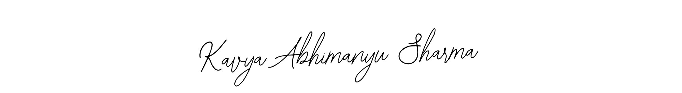 You should practise on your own different ways (Bearetta-2O07w) to write your name (Kavya Abhimanyu Sharma) in signature. don't let someone else do it for you. Kavya Abhimanyu Sharma signature style 12 images and pictures png