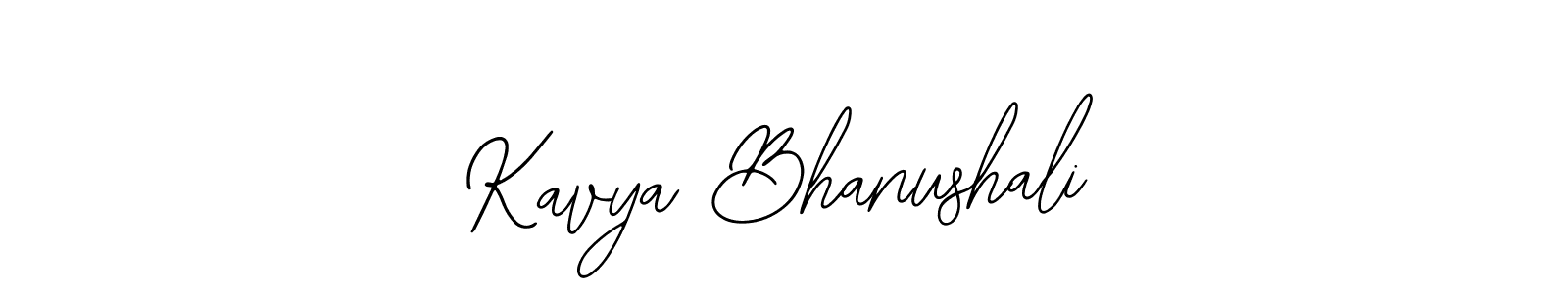 How to make Kavya Bhanushali name signature. Use Bearetta-2O07w style for creating short signs online. This is the latest handwritten sign. Kavya Bhanushali signature style 12 images and pictures png