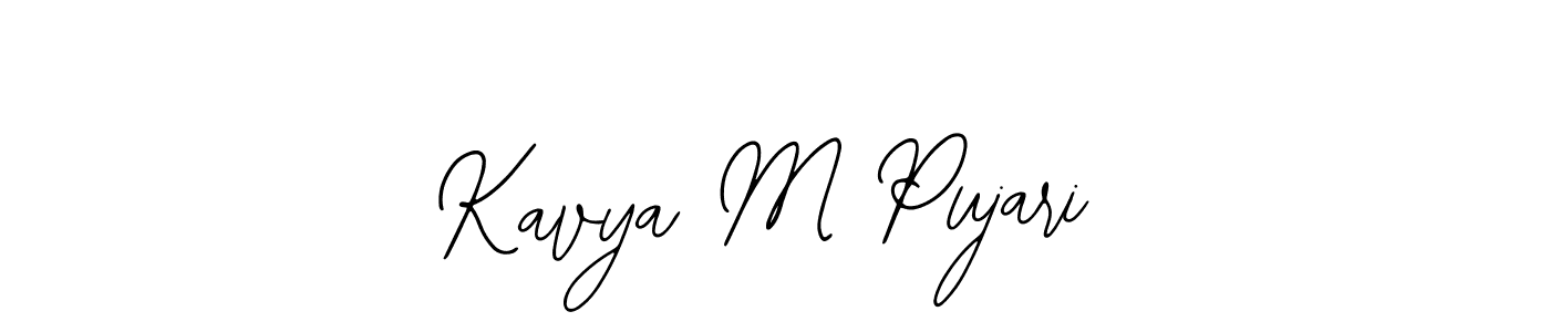 Kavya M Pujari stylish signature style. Best Handwritten Sign (Bearetta-2O07w) for my name. Handwritten Signature Collection Ideas for my name Kavya M Pujari. Kavya M Pujari signature style 12 images and pictures png