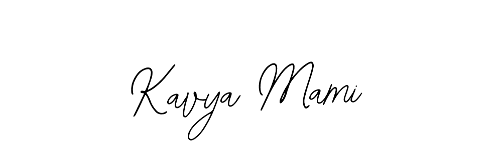 How to make Kavya Mami name signature. Use Bearetta-2O07w style for creating short signs online. This is the latest handwritten sign. Kavya Mami signature style 12 images and pictures png