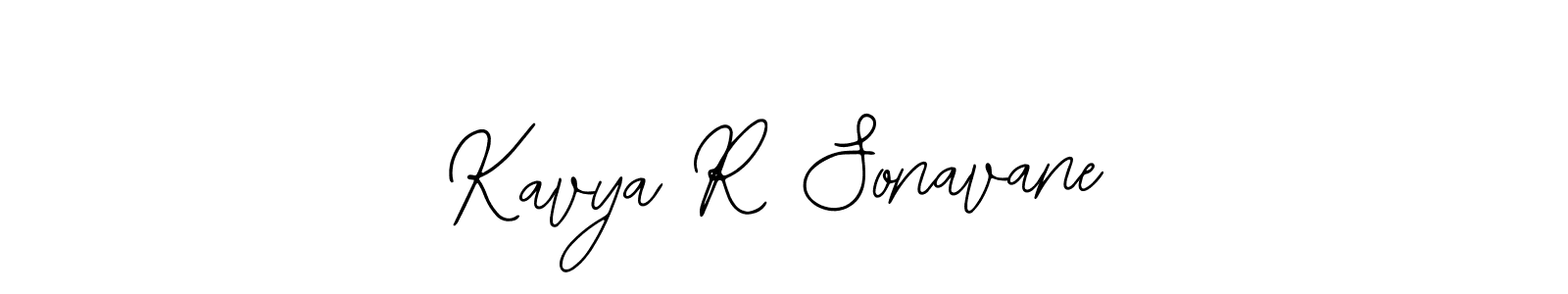 if you are searching for the best signature style for your name Kavya R Sonavane. so please give up your signature search. here we have designed multiple signature styles  using Bearetta-2O07w. Kavya R Sonavane signature style 12 images and pictures png